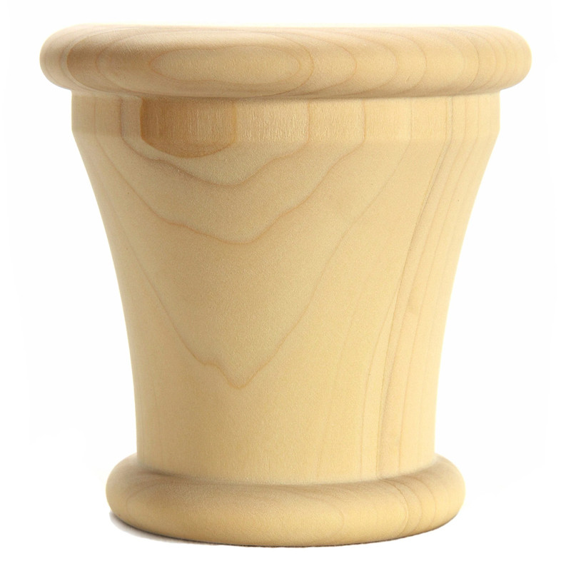 Turned Bun Feet - Style 46 - 4-1/2"H - Species:Maple Hard